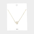 Brass Metal Cut Out Soccer Ball Pendant Necklace